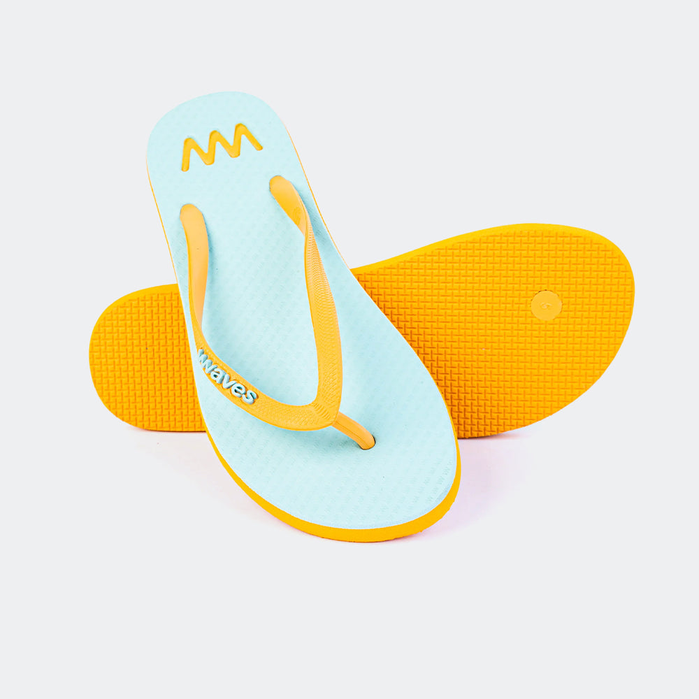 Waves Light Blue & Orange