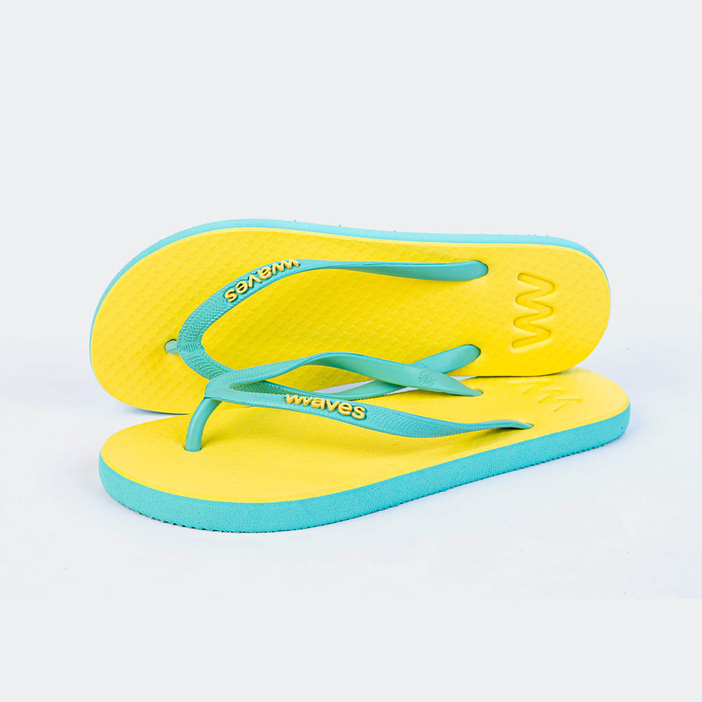 Waves Yellow & Mint Green