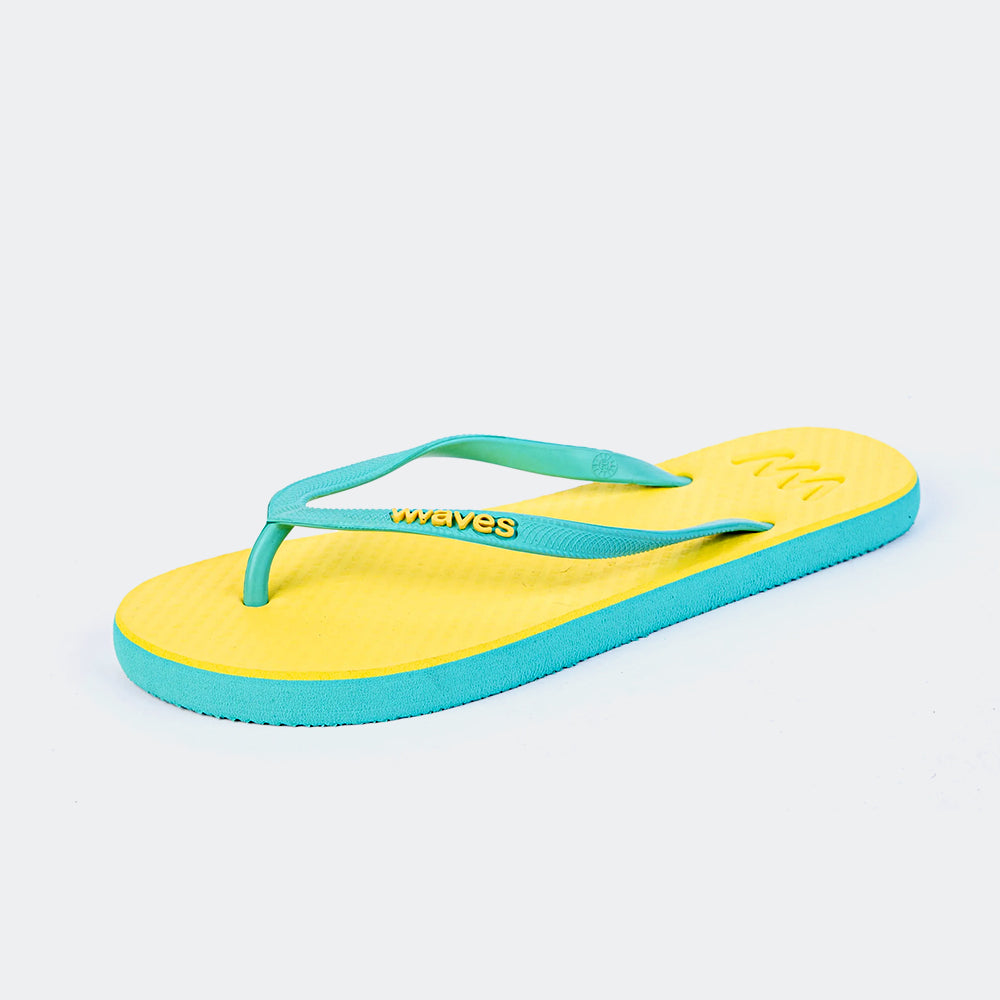 Waves Yellow & Mint Green