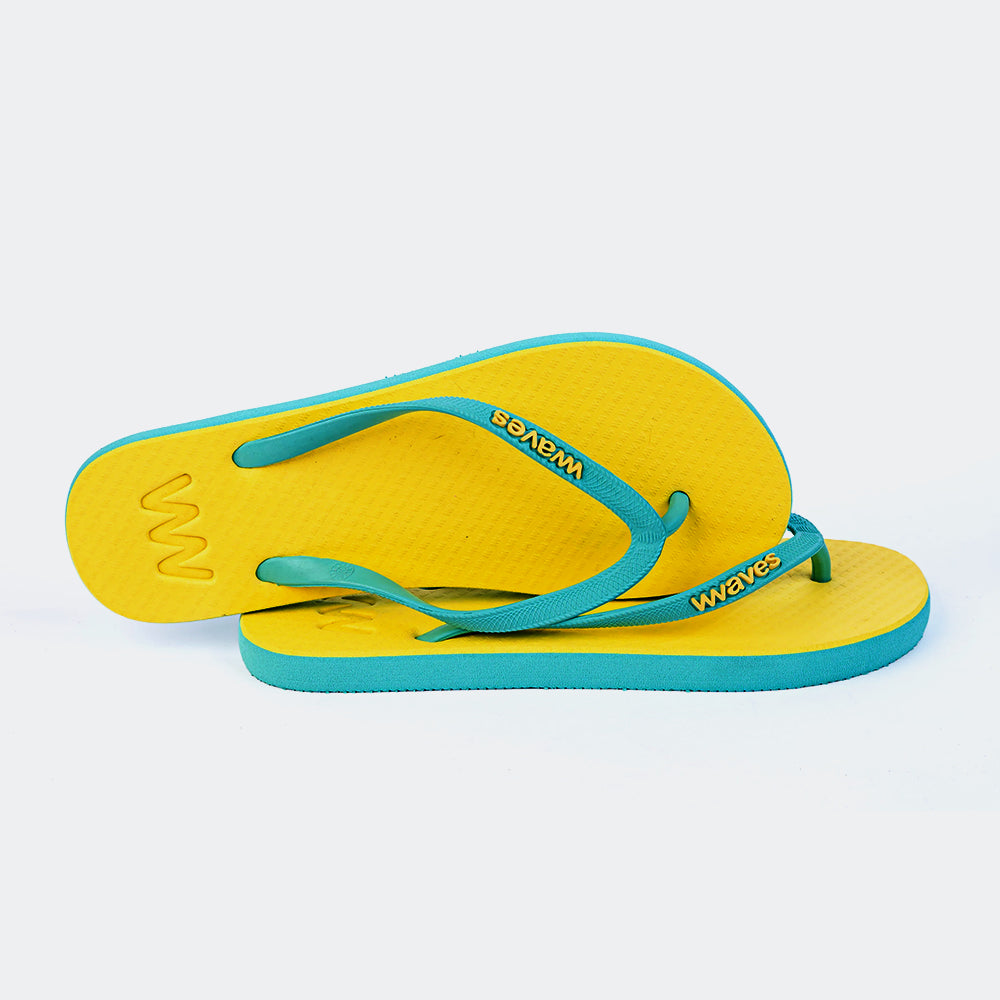 Waves Yellow & Mint Green