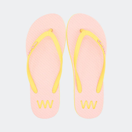 Waves Light Pink & Yellow