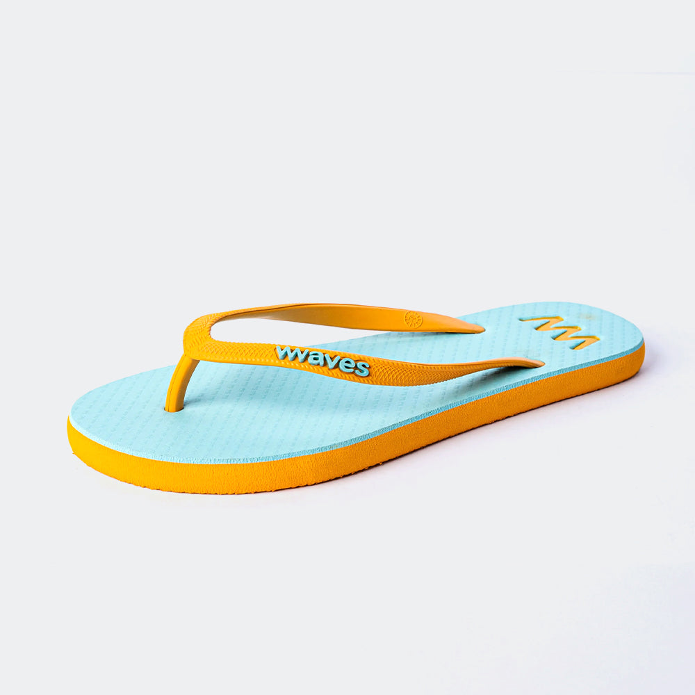 Waves Light Blue & Orange