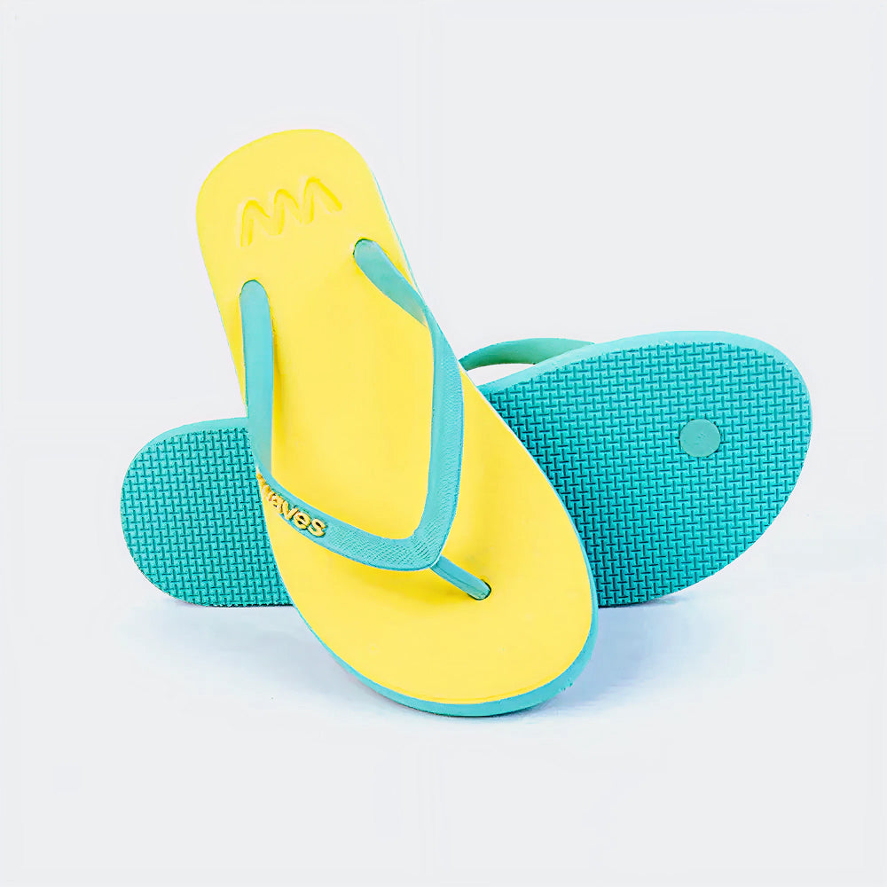 Waves Yellow & Mint Green