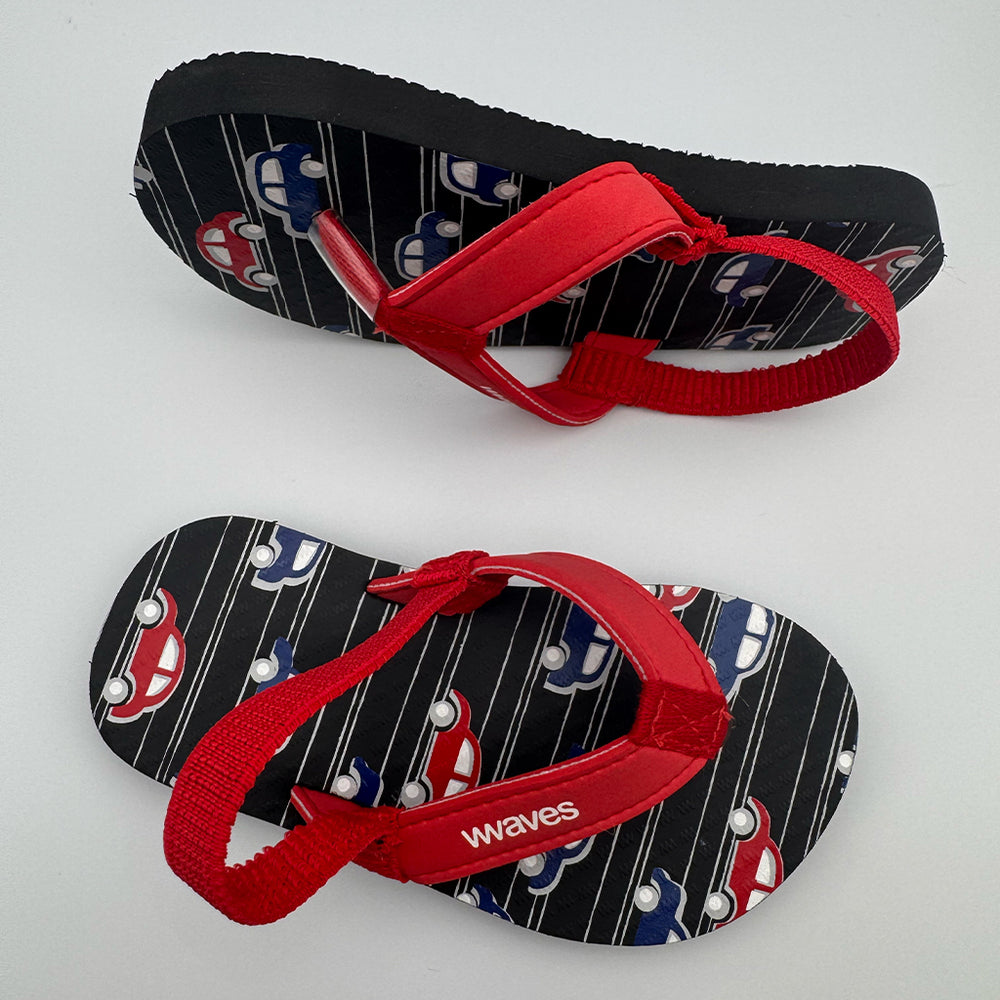 Waves Black Car Print